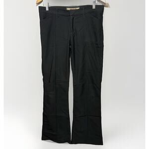 Paris Blues Originals Black Flared Pants Juniors Size 11 Front Seam Stretch